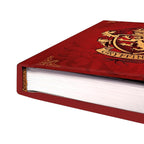 Fans Geek Store Harry Potter Gryffindor A5 hardcover notebook with red matte finish and gold foil house crest