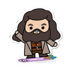 Fans Geek Store Harry Potter Hagrid acrylic mini figure on a purple base, featuring a cute chibi character design.