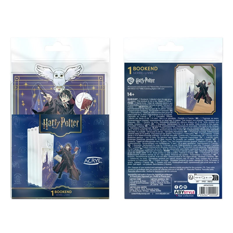 Fans Geek Store Harry Potter acrylic bookend featuring Harry and Hedwig in packaging