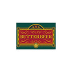 Fans Geek Store Harry Potter Butterbeer magnet with a rectangular matte paper design in green, red, and gold.