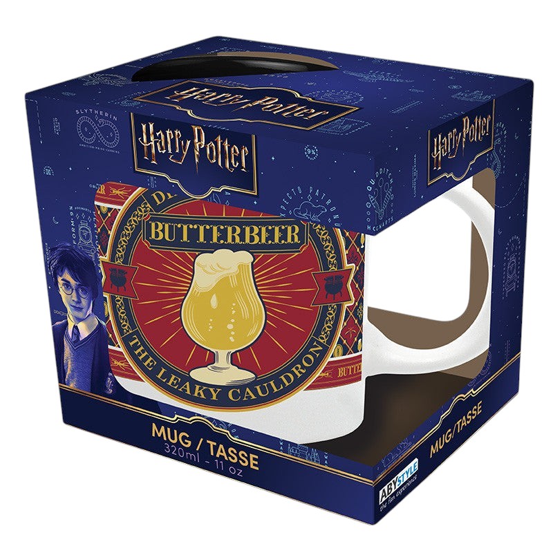Fans Geek Store Harry Potter Butterbeer ceramic mug by ABYstyle in branded display box, 320ml capacity.