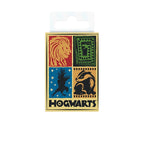 Fans Geek Store Harry Potter Hogwarts houses magnet featuring four house crests on a matte paper finish