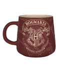Fans Geek Store Harry Potter ceramic mug in dark red with Hogwarts crest and Marauder's Map design