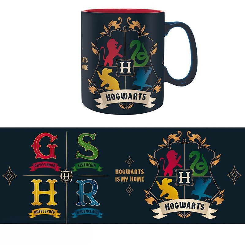 Fans Geek Store Harry Potter Hogwarts houses ceramic mug with matte finish and 460ml capacity