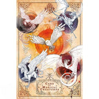Fans Geek Store Harry Potter Care of Magical Creatures maxi poster featuring detailed illustrations of mythical beasts