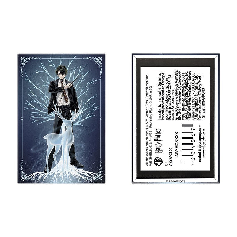 Fans Geek Store ABYstyle Harry Potter magnet featuring Harry casting his Patronus stag spell with a matte finish