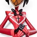 Fans Geek Store Hazbin Hotel Alastor 18cm PVC statue featuring his signature red suit and bowtie design.
