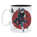 Fans Geek Store Naruto Shippuden ceramic mug featuring Itachi Uchiha with Akatsuki design and 460ml capacity