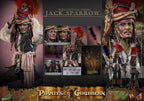 Fans Geek Store Hot Toys 1/6 scale Pelegostos Chief Jack Sparrow action figure with tribal paint and detailed accessories