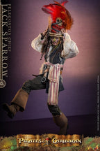 Fans Geek Store Hot Toys Jack Sparrow Pelegostos Chief 1/6 scale action figure with tribal headdress and costume.