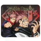 Fans Geek Store Jujutsu Kaisen mousepad featuring Yuji Itadori and Ryomen Sukuna in a dynamic anime design.