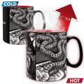 Fans Geek Store Junji Ito Honored Ancestor heat-changing ceramic mug showing manga art transformation