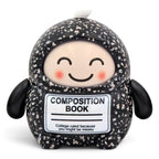 Fans Geek Store LamaTama Series 2 electronic blind box figure featuring a black and white speckled composition book