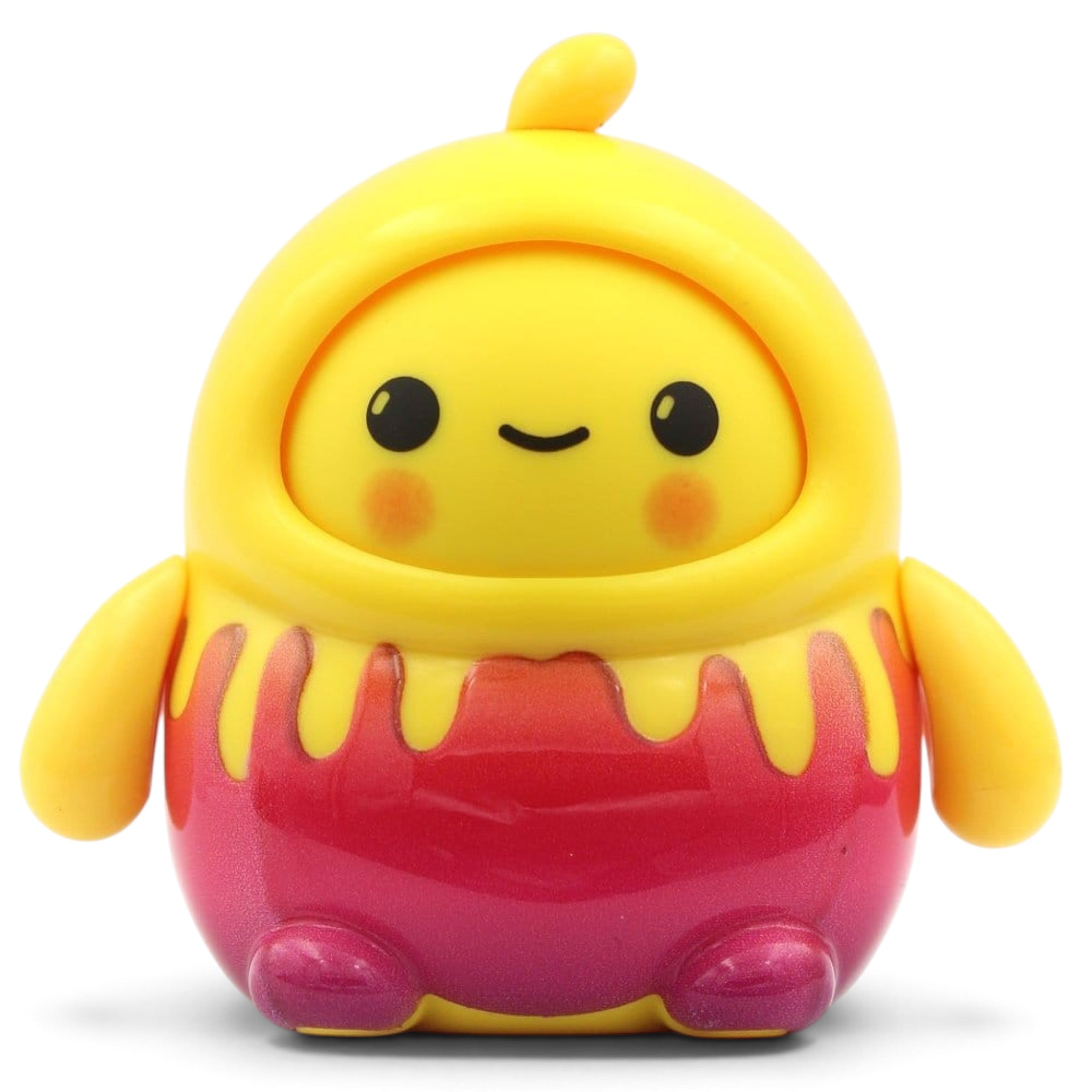 Fans Geek Store LamaTama Series 3 electronic blind box figure featuring a cute yellow and pink gradient character