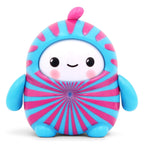 Fans Geek Store LamaTama Series 2 electronic blind box figure with blue and pink striped pattern on white background
