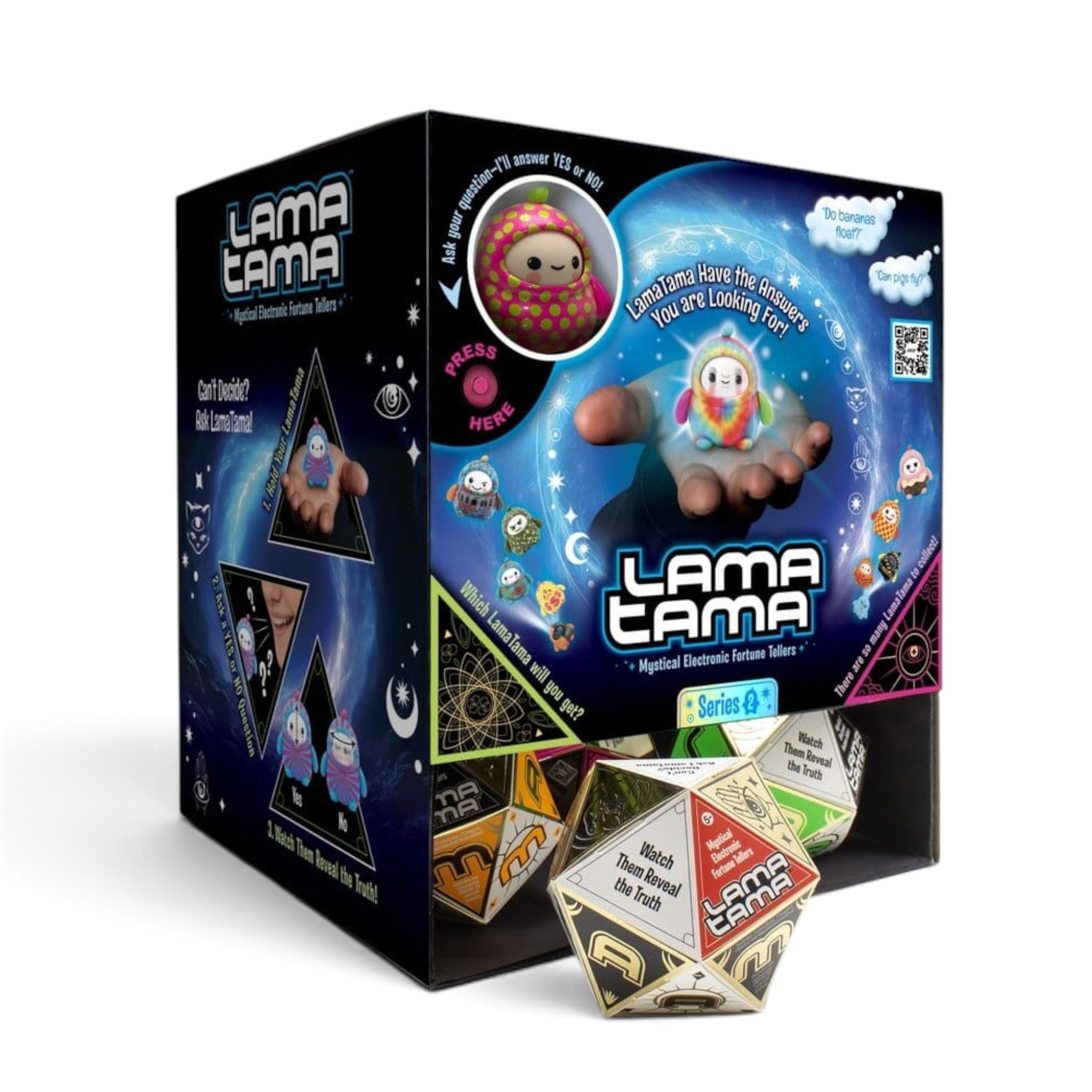 Fans Geek Store LamaTama Series 2 electronic fortune teller blind box display case with collectible toy figures