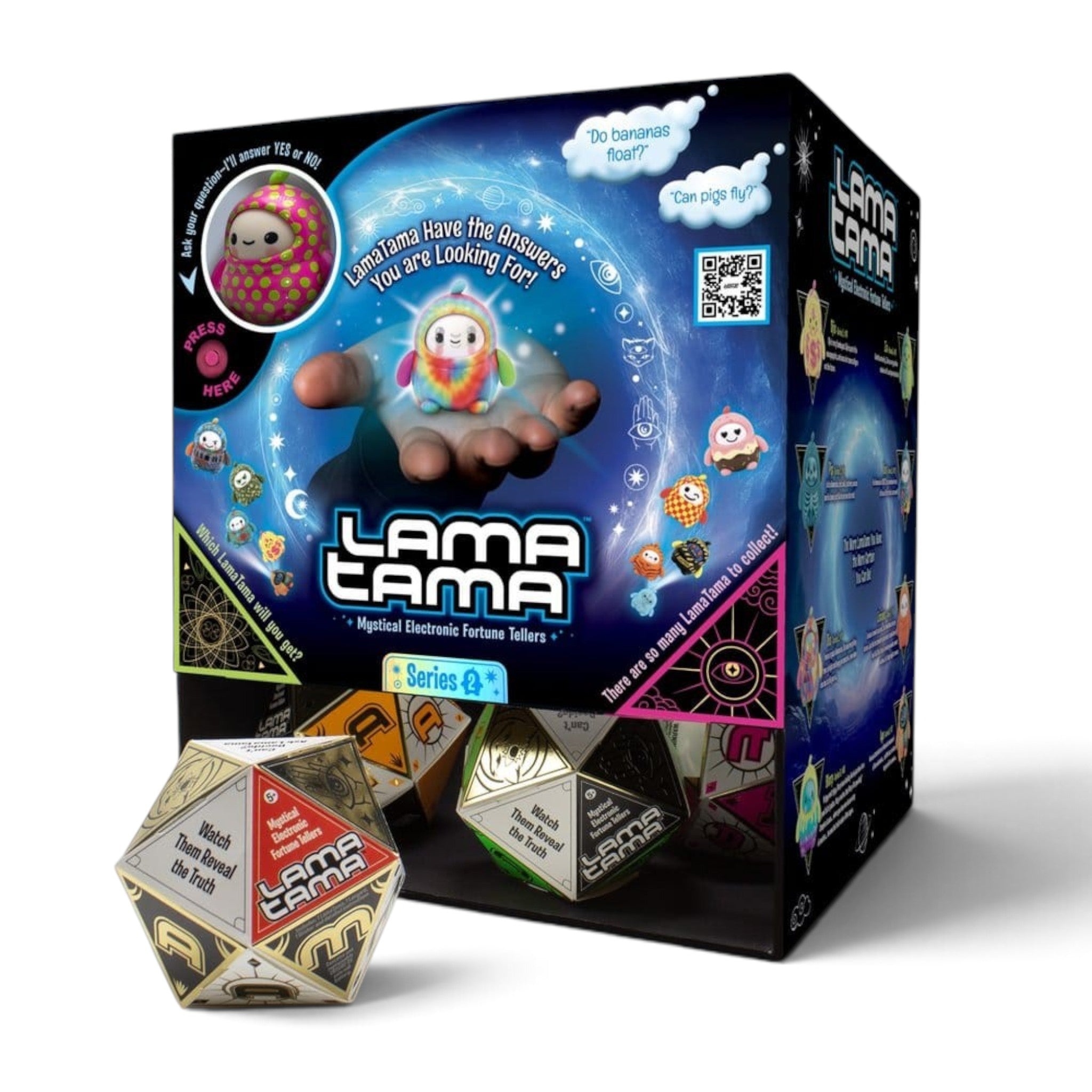 Fans Geek Store LamaTama Series 2 electronic fortune teller blind box display with collectible plastic figures