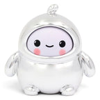 Fans Geek Store LamaTama Series 2 electronic blind box figure with a shiny silver finish and cute smiling face