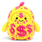 Fans Geek Store LamaTama Series 2 electronic blind box figure in yellow with pink dollar sign patterns