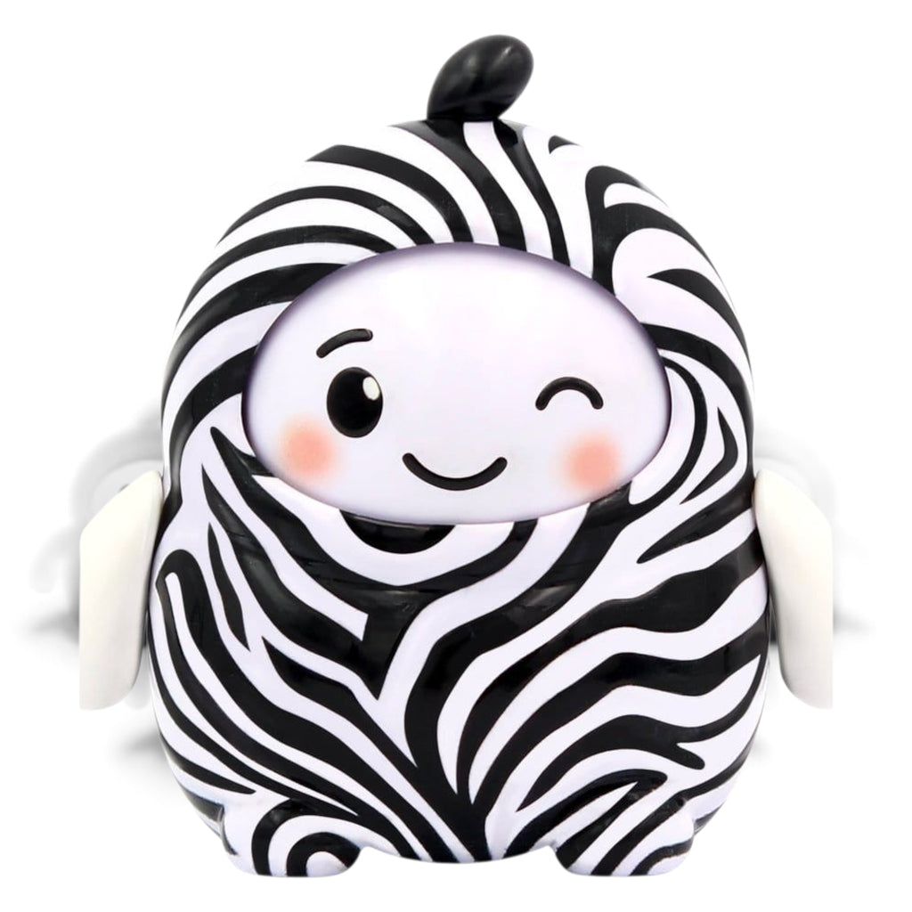 Fans Geek Store LamaTama Series 2 electronic zebra blind box figure with winking face and black and white stripes