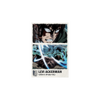 Fans Geek Store Attack on Titan Levi Ackerman rectangular magnet with matte finish featuring intense anime action