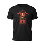 Fans Geek Store black cotton Lord of the Rings T-shirt featuring Gandalf and Balrog You Shall Not Pass graphic