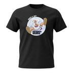 Fans Geek Store black unisex cotton t-shirt featuring a graphic print of Monkey D. Luffy in his Gear 5 transformation.