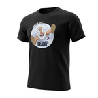 Fans Geek Store black unisex cotton t-shirt featuring Luffy in Gear 5 transformation from One Piece