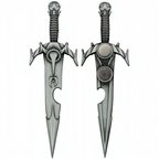 Fans Geek Store Mehrune's Razor metal bottle opener with antique nickel finish and magnetic back from Oblivion.