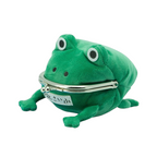 Fans Geek Store Naruto Shippuden Gama-chan plush frog coin purse with a metal clasp closure