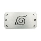 Fans Geek Store Naruto Shippuden metal magnet featuring the engraved Konoha Hidden Leaf Village symbol