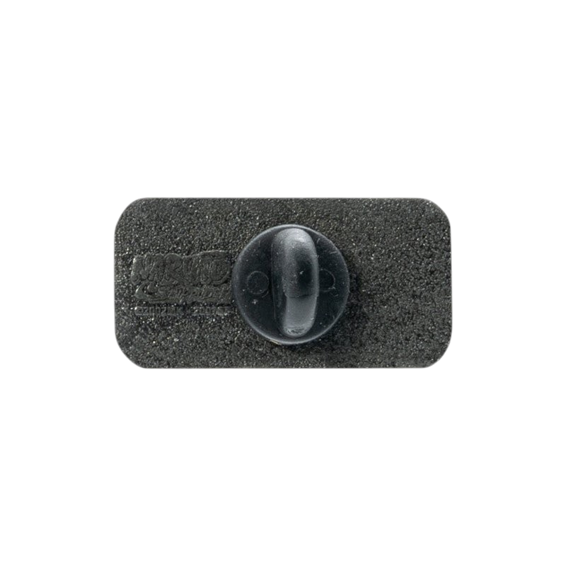 Fans Geek Store Naruto Shippuden Konoha metal pin back view showing the secure clutch and official branding