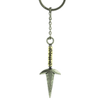 Fans Geek Store Naruto Shippuden 3D metal kunai keychain of Minato Namikaze's weapon with engraved handle details