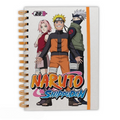 Fans Geek Store Naruto Shippuden A5 spiral notebook featuring Team 7 characters with orange elastic closure