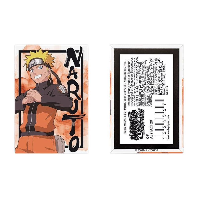 Fans Geek Store Naruto Shippuden magnet featuring Naruto Uzumaki in his signature orange outfit on a matte finish
