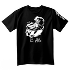 Fans Geek Store black unisex cotton t-shirt featuring a white graphic of One Piece character Portgas D. Ace