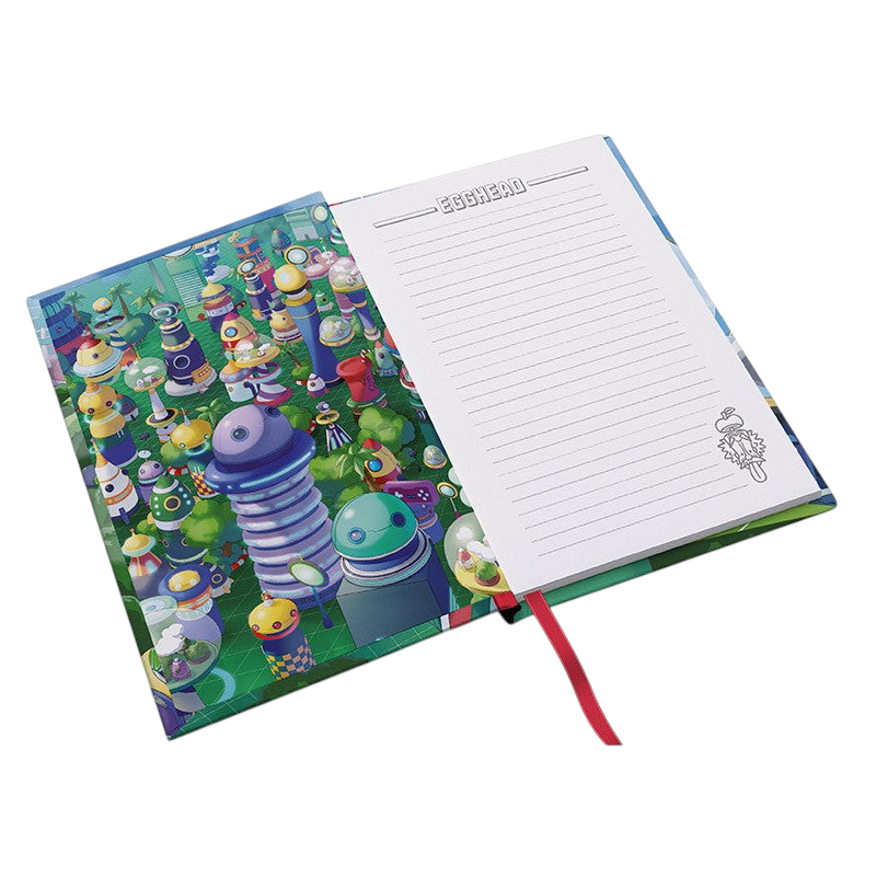 Fans Geek Store One Piece Egghead Island A5 notebook with futuristic city cover art and lined interior pages