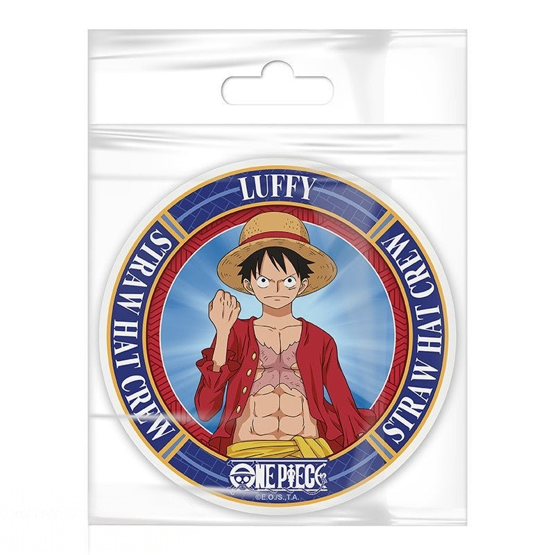 Fans Geek Store One Piece Monkey D. Luffy ceramic coaster with straw hat crew design in protective packaging