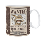 Fans Geek Store ceramic One Piece mug featuring Monkey D. Luffy's 3 billion berry wanted poster design