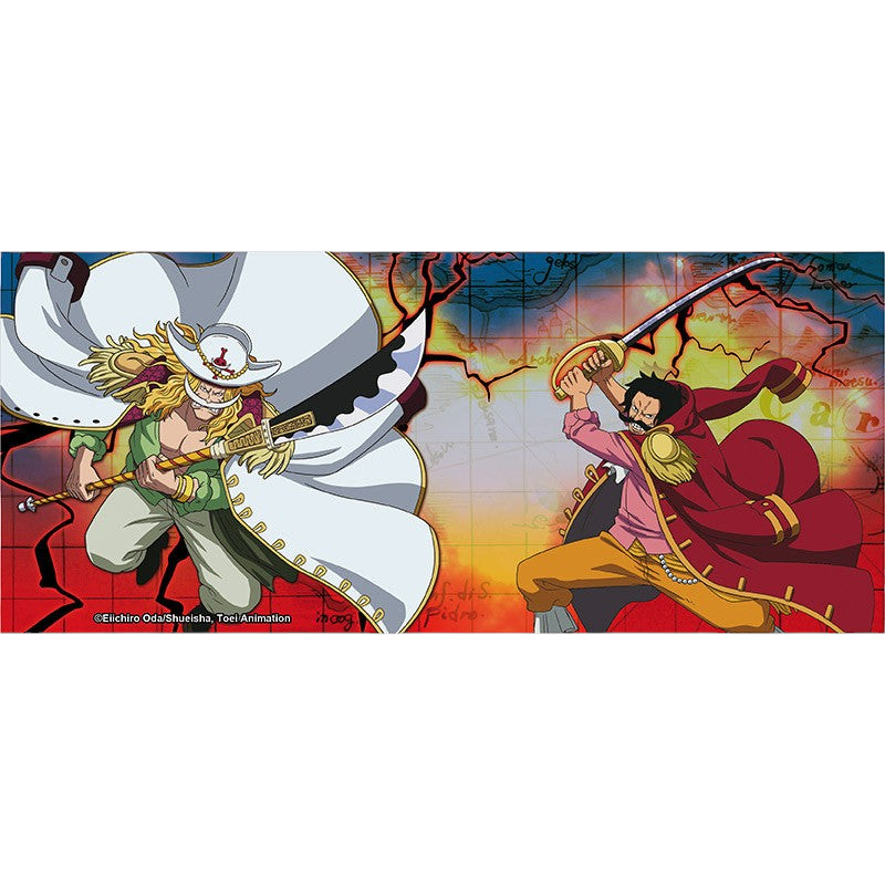 Fans Geek Store ceramic One Piece mug featuring a legendary battle scene between Gol D. Roger and Whitebeard