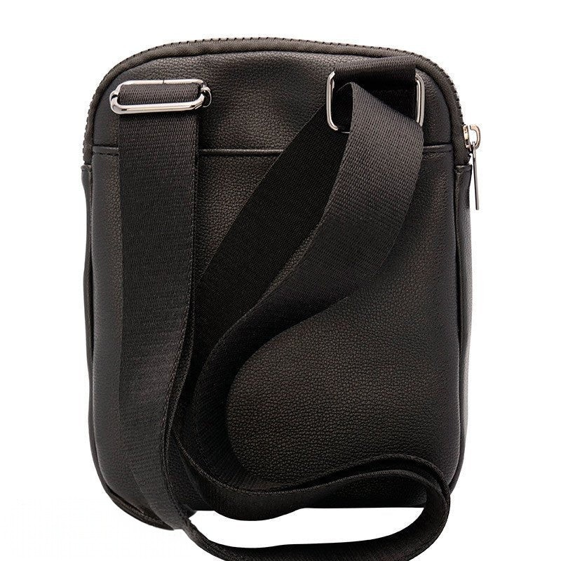 Fans Geek Store black One Piece shoulder bag with adjustable strap and textured finish, back view