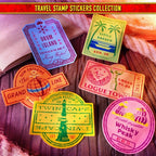 Fans Geek Store One Piece travel stamp stickers featuring iconic locations like Drum Island and Loguetown