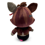 Fans Geek Store Five Nights at Freddy's Phantom Foxy plush toy, back view of the 23cm dark maroon minky fabric figure.
