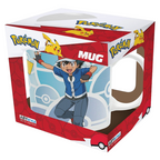 Fans Geek Store ceramic Pokémon mug featuring Ash and Pikachu in an I Choose You design inside its branded box