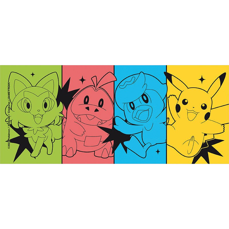 Fans Geek Store ceramic mug featuring Pikachu, Sprigatito, Fuecoco, and Quaxly from Pokémon Scarlet & Violet