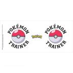 Fans Geek Store ceramic Pokémon Trainer mug featuring a Poké Ball design and official branding on a white background
