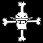 Fans Geek Store black unisex cotton t-shirt featuring the iconic white Portgas D. Ace skull and crossbones logo