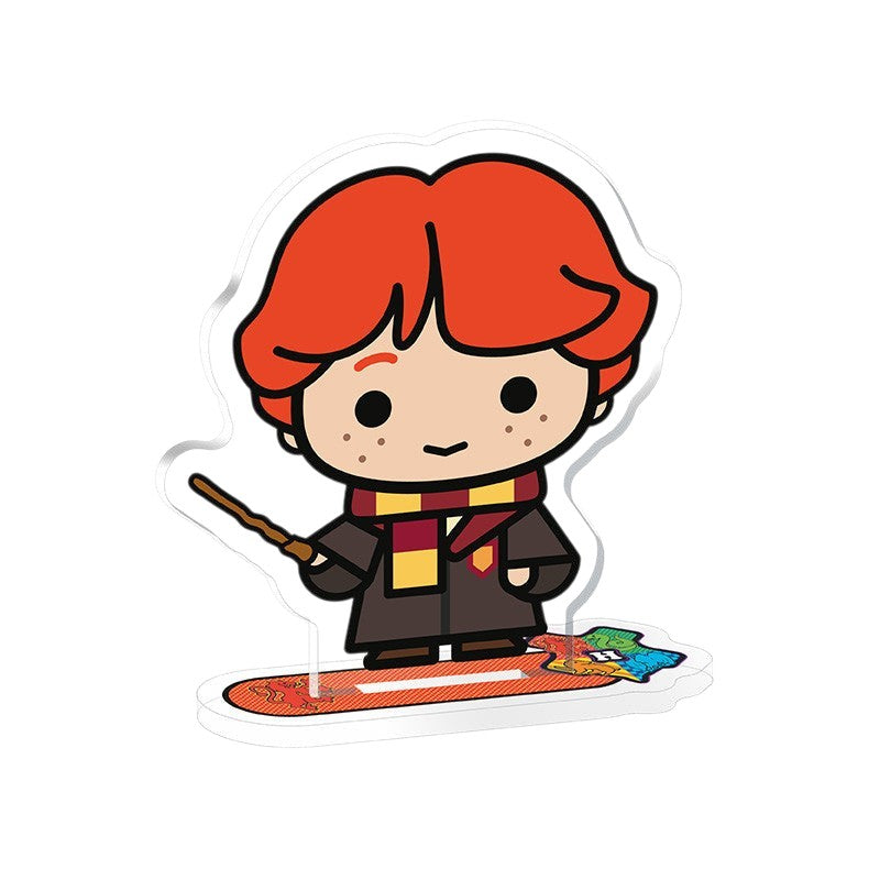 Fans Geek Store Harry Potter Ron Weasley chibi acrylic mini figure with wand on a stand