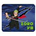 Fans Geek Store One Piece Roronoa Zoro mousepad with non-slip rubber base and smooth fabric surface
