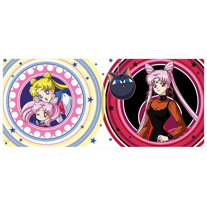 Fans Geek Store ceramic mug featuring Sailor Moon and Black Lady in a vibrant anime design